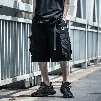 Streamer multi-pocket functional wind shorts men