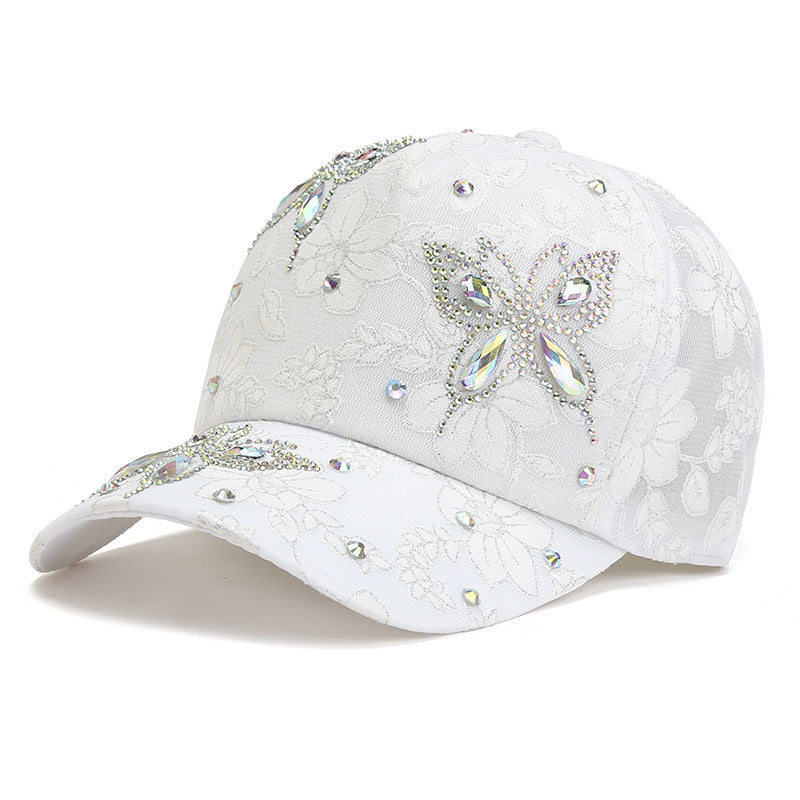 Butterfly Peaked Cap Sun Hat Women's