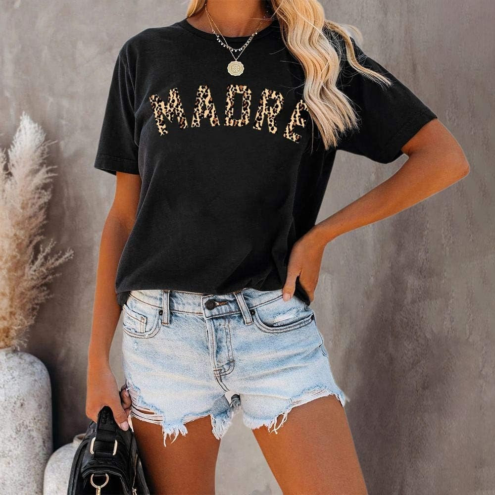 Round Neck Pullover Print Digital Short-sleeved T-shirt