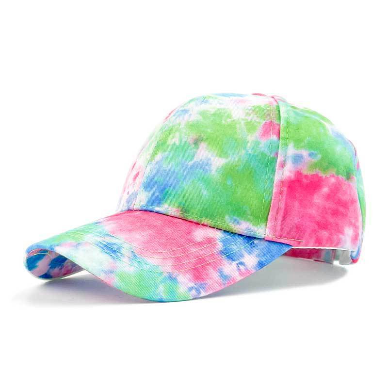 Men's Printed Ha Color Blocked Graffiti Duckbill Cap