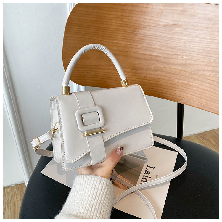 Simple Fashion Shoulder Textured Small Square Bag