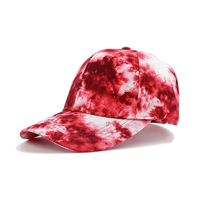 Men's Printed Ha Color Blocked Graffiti Duckbill Cap