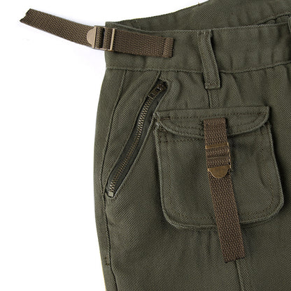 Low Waist Pocket Retro Casual Cargo Jeans