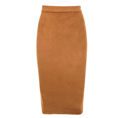 Deer Velvet Leather Skirt