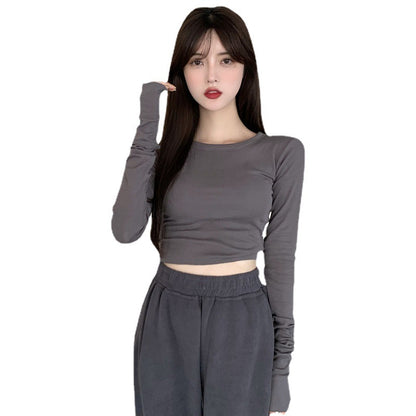 Skinny Slimming Inner Bottoming Shirt All-match Long Sleeve