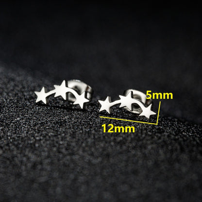 Personalized Mini Star Ear Studs Ins Geometric Five-pointed Star