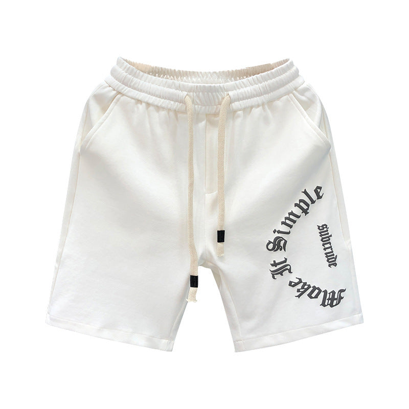 Printed Cropped Sports Pants Summer Men