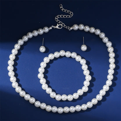 Pearl Jewelry Clavicle Choker Suit