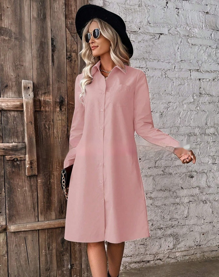 Long-sleeved Blouse Dress