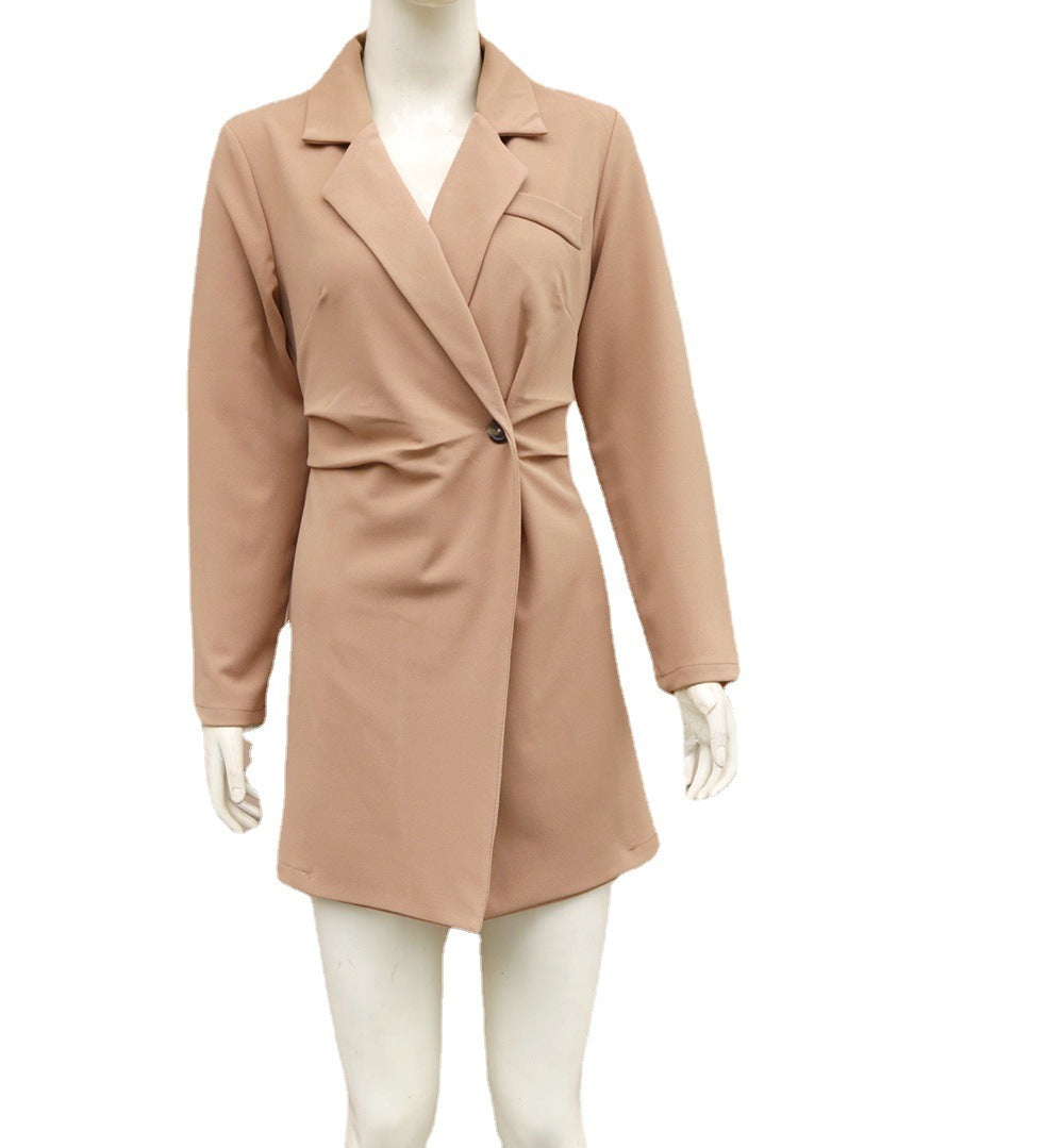 Long Sleeve Lapel Suit Professional Dress