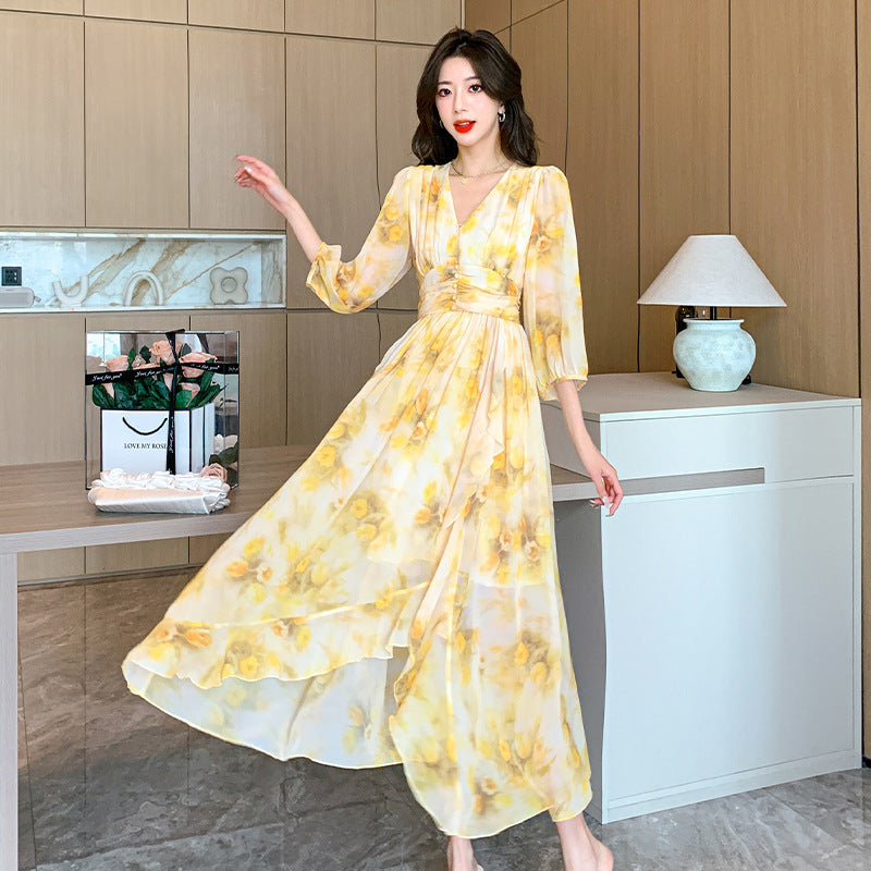 High-end And Fashionable Chiffon Dress Women