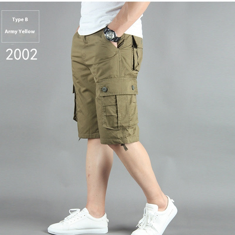 Summer Multi-pocket Workwear shorts For Men