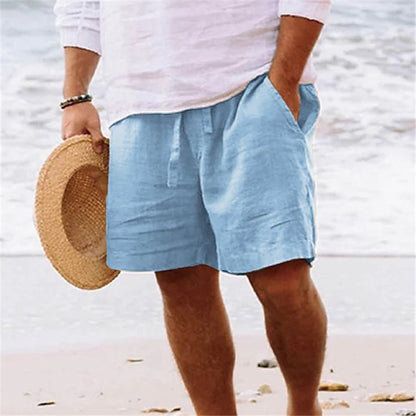 Men's Daily Sand Pure Color Comfortable Breathable Shorts