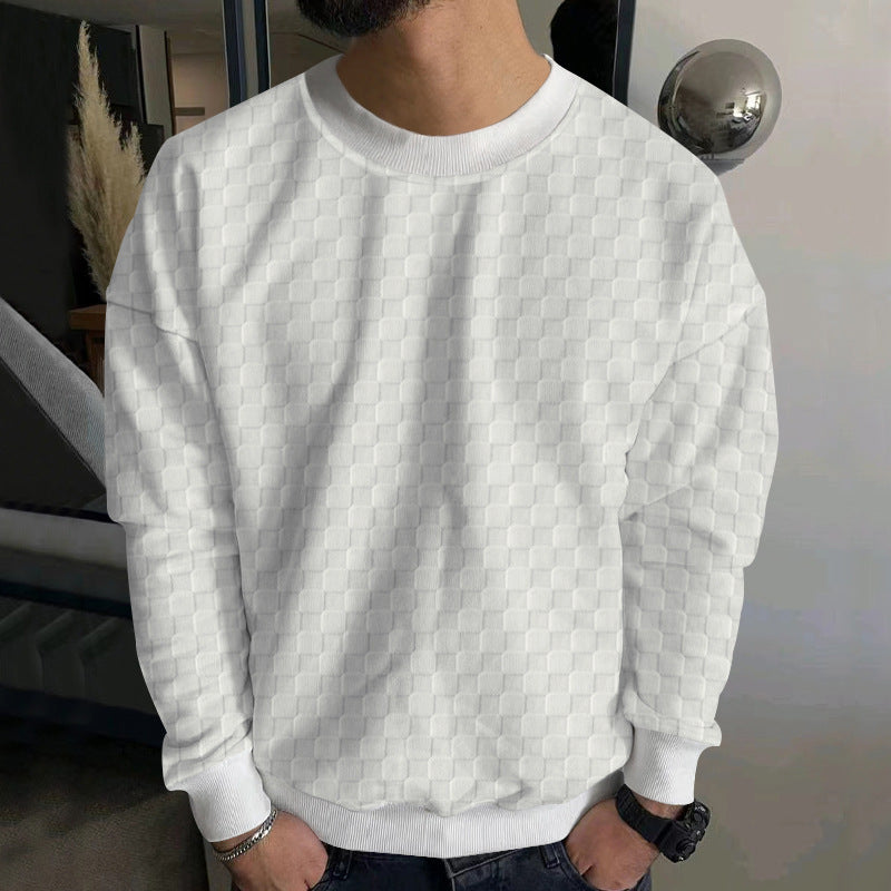 Crew Neck Casual Base Long Sleeve Shirt