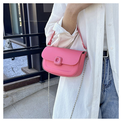 Spring New Fashion Chain Saddle Bag