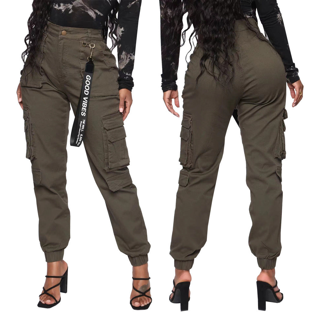 Slim Fit Camouflage Comfortable Leisure Tappered Stretch Overalls