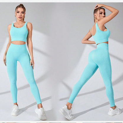 Exercise Yoga Clothes Suit Quick-drying Lightweight Breathable High Elastic Running Fitness Sportswear