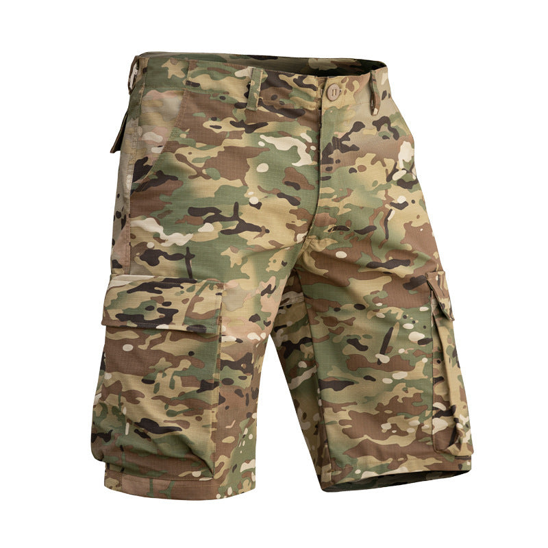 Outdoor Stretch Mountaineering Camouflage Tactics Shorts