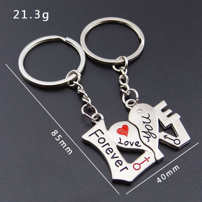 Metal Keychain Valentine's Day Gift Small Gift Creative Love Letter Couple Keychain