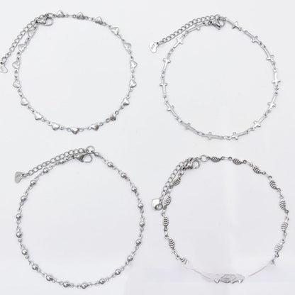 Special-interest Stainless Steel Anklets Love Anklet Multi-style Ins