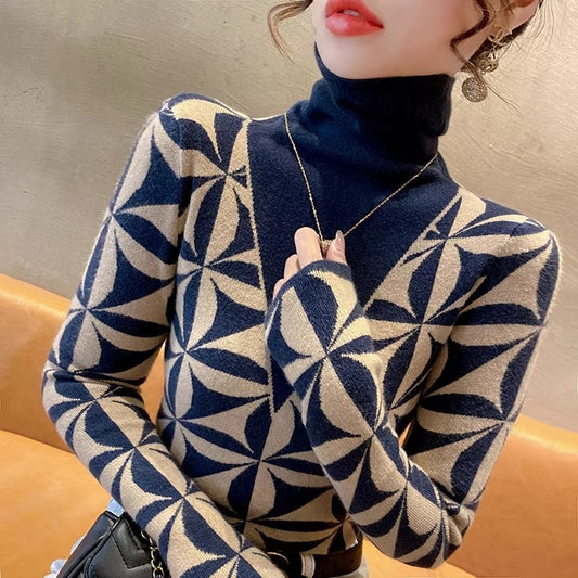 Women's Turtleneck Sweater Bottoming Shirt