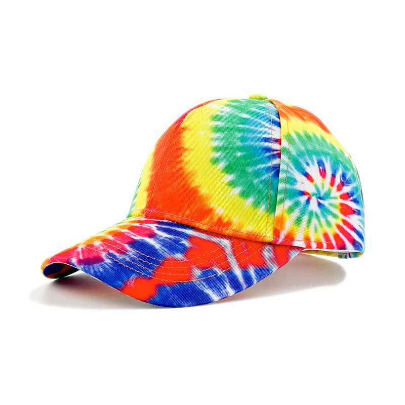 Men's Printed Ha Color Blocked Graffiti Duckbill Cap