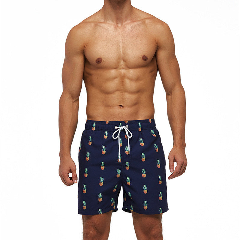 Men's Fashion Casual Loose Print Beach Shorts