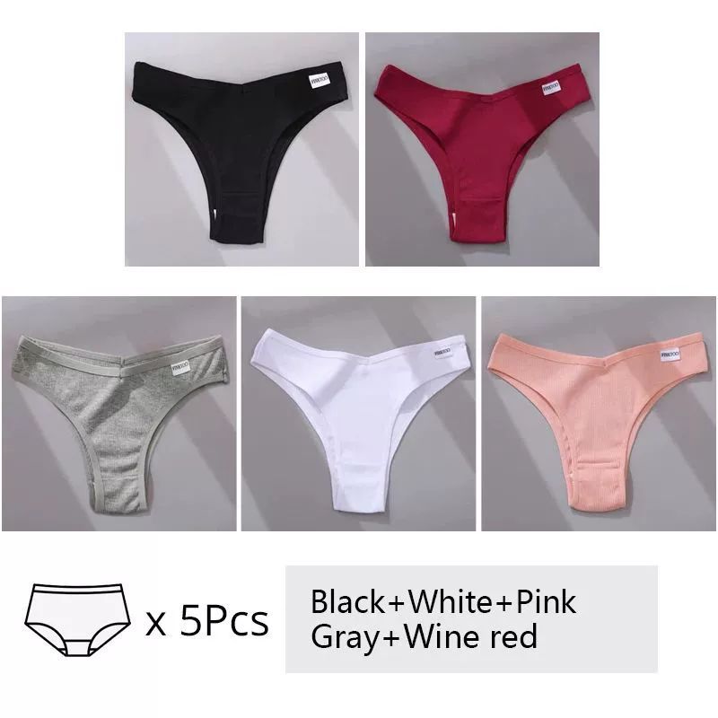 5Pcs Set Women Panties Cotton Underwear