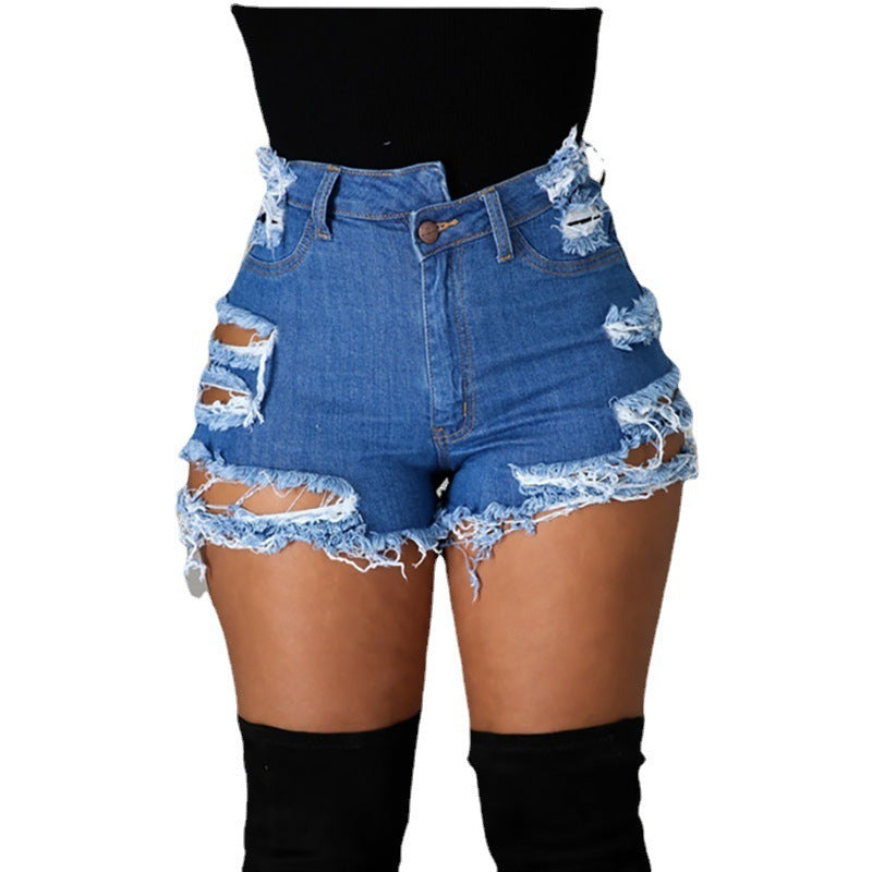 High Waist Fashion Casual Jeans Shorts Hot Pants