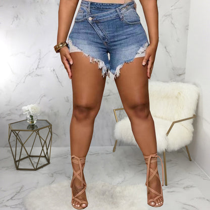 Fashion All-match Slim Stretch Denim Shorts