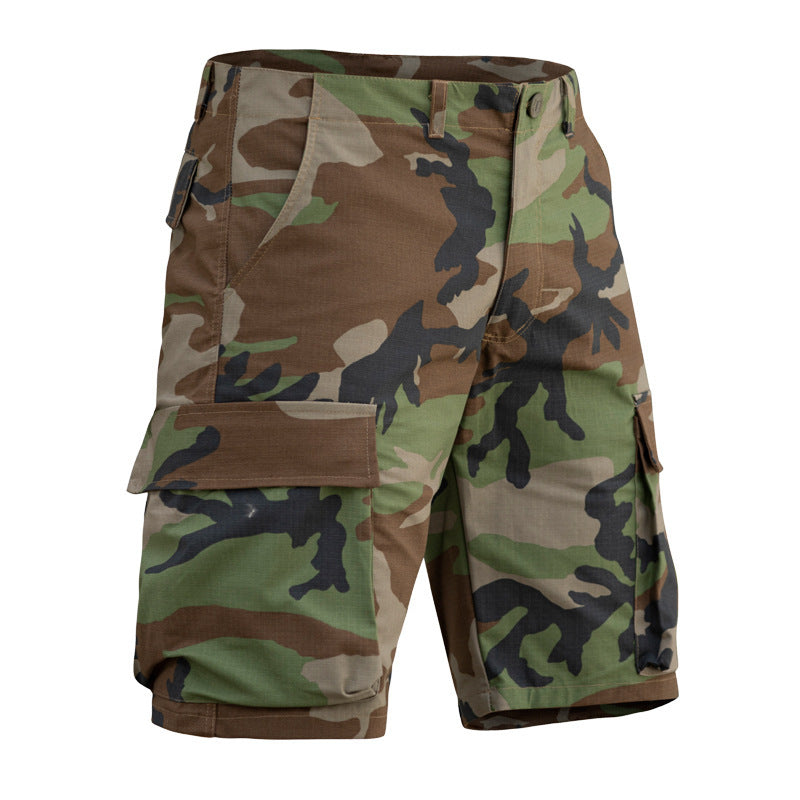 Outdoor Stretch Mountaineering Camouflage Tactics Shorts