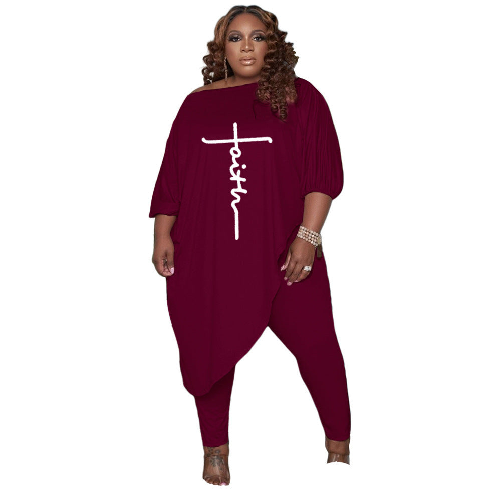 Offset Angle Long-sleeved Suit Women's Jumpsuit