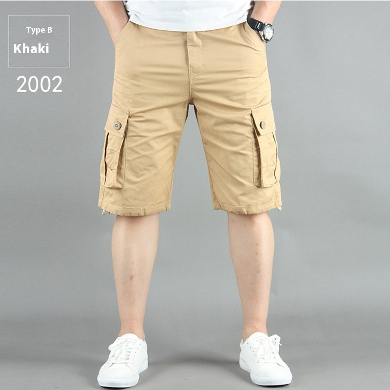 Summer Multi-pocket Workwear shorts For Men