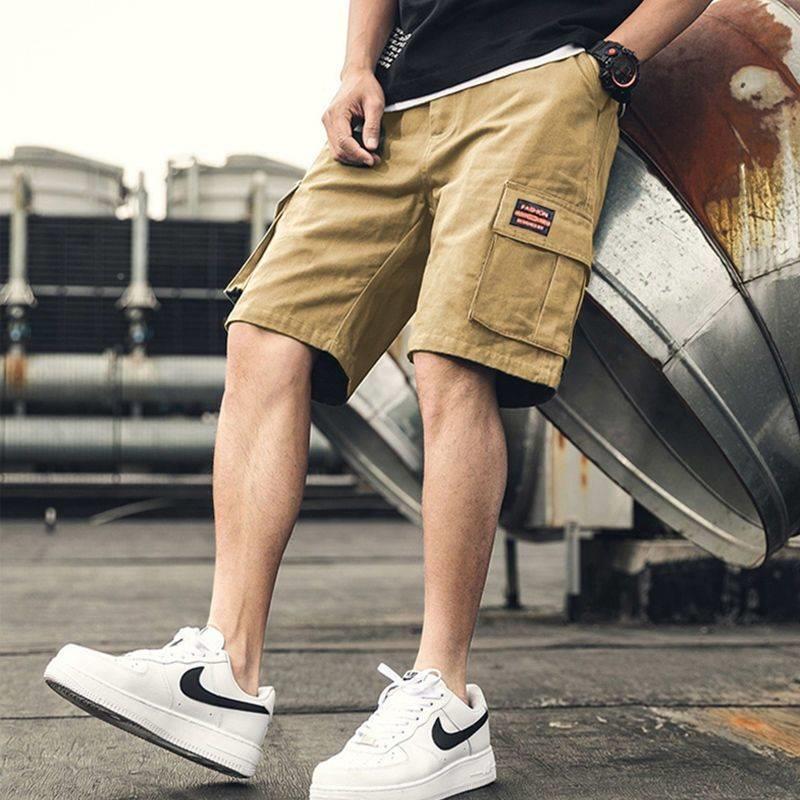 Workwear Shorts Men's Summer Ice Silk Loose Casual Outdoor Thin Section Fifth pants