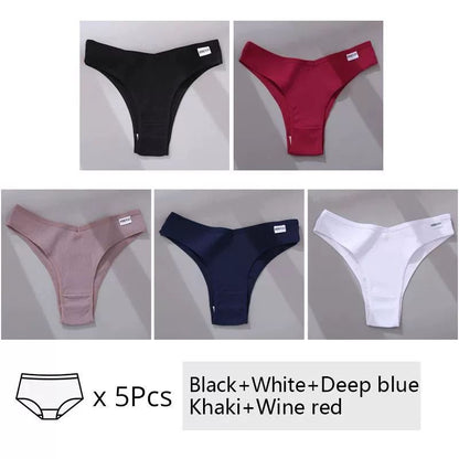 5Pcs Set Women Panties Cotton Underwear