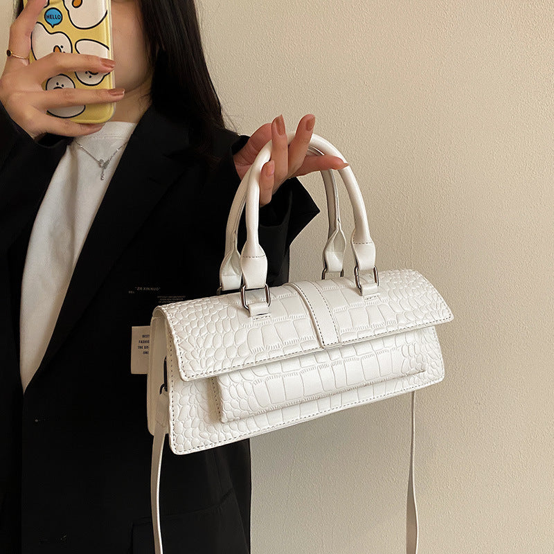 Fashion Crocodile Pattern Women's Small Square Bag