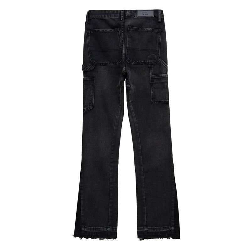 Men's High Street Retro Vintage Vibe Style Micro Horn Jeans