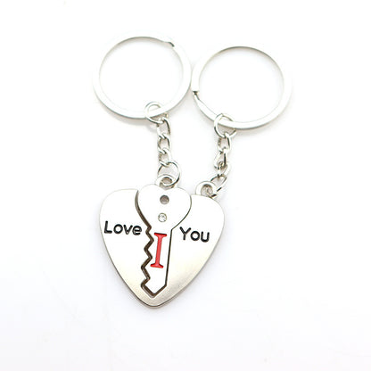 Metal Keychain Valentine's Day Gift Small Gift Creative Love Letter Couple Keychain