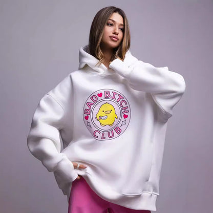 Men's And Women's Duck Print Hoodie Sweater