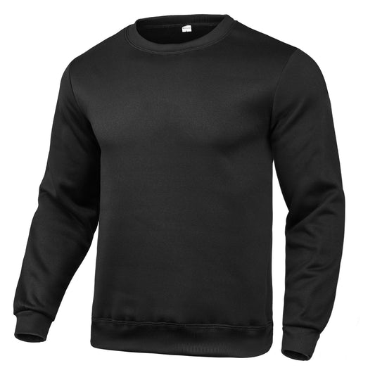 Men's And Women's Casual Sweatshirt Solid Color Round Neck Long Sleeve Pullover