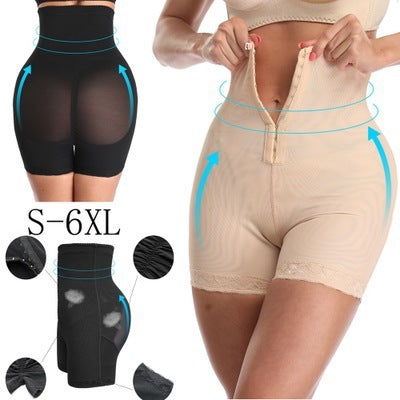 Large Size Single-breasted High-waisted Abdomen Pants