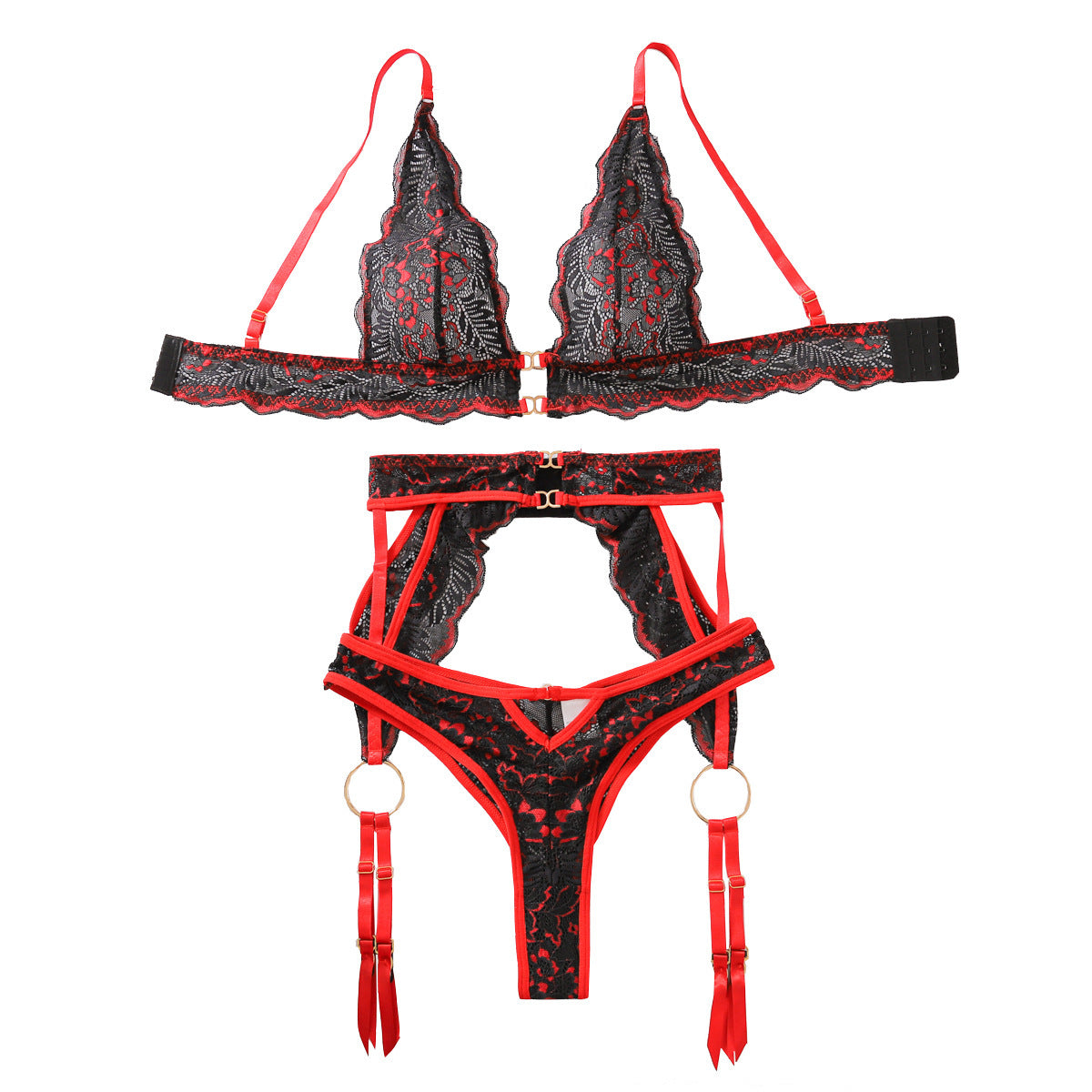 Lace Split Underwear Suit Women