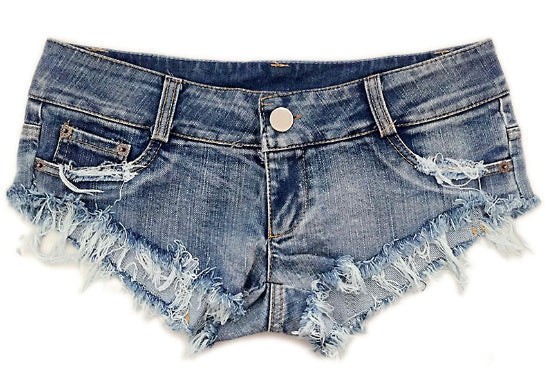 Low Waist Ripped Ladies Denim Shorts Hot Pants