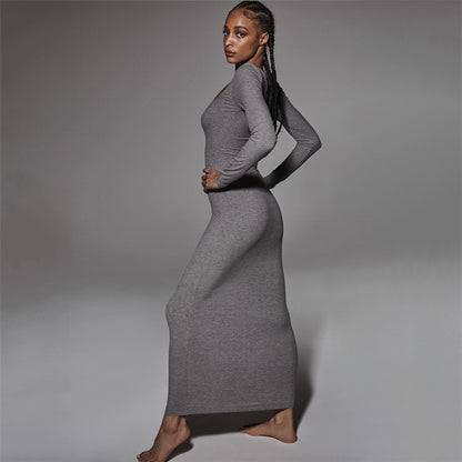 Long-sleeved Slim Slimming Sexy Hip Dress