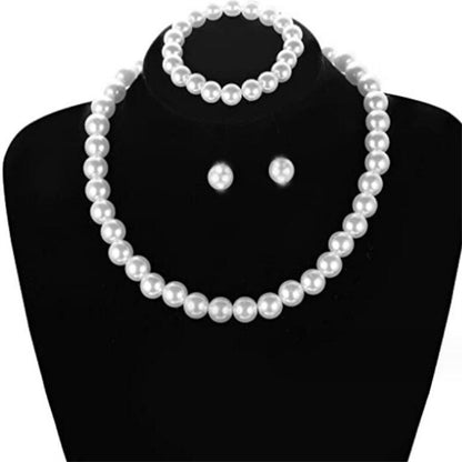 Pearl Jewelry Clavicle Choker Suit