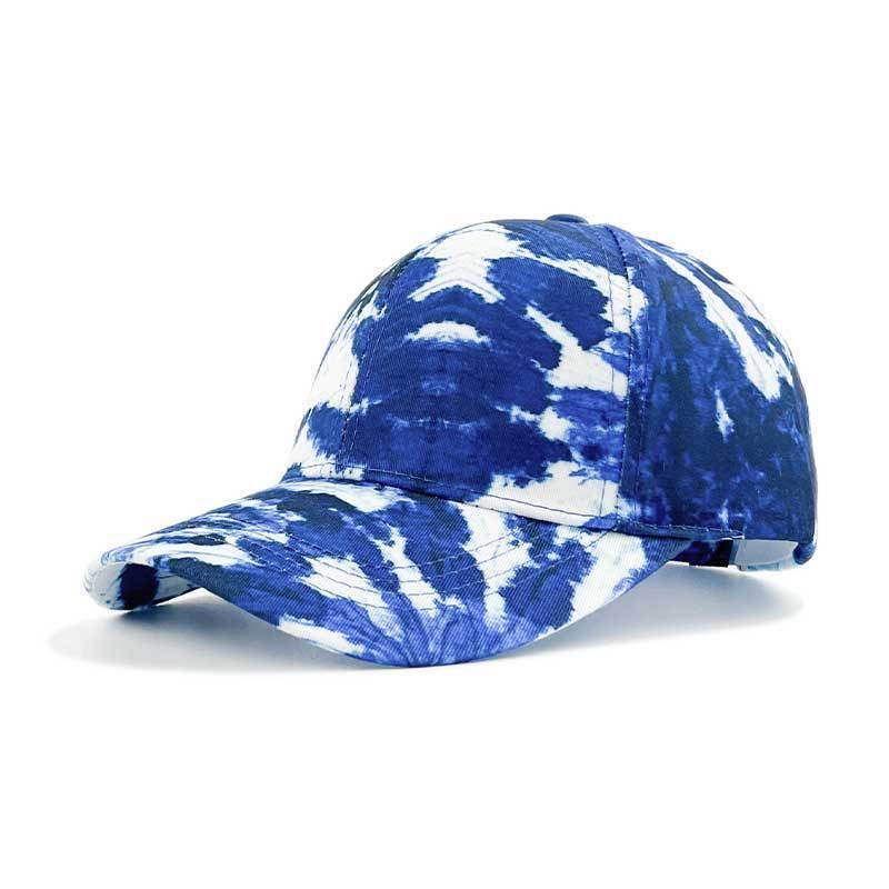 Men's Printed Ha Color Blocked Graffiti Duckbill Cap