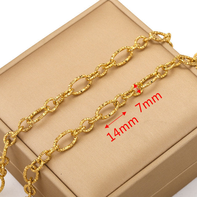 Stainless Steel Chain Necklace DIY Handcraft Jewelry Accessories