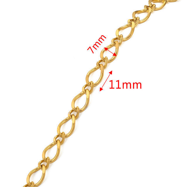 Stainless Steel Chain Necklace DIY Handcraft Jewelry Accessories