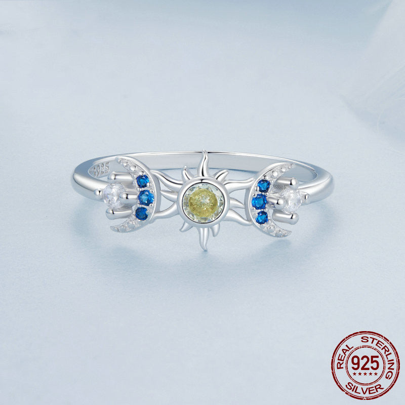 Sun And Moon Ring S925 Sterling Silver