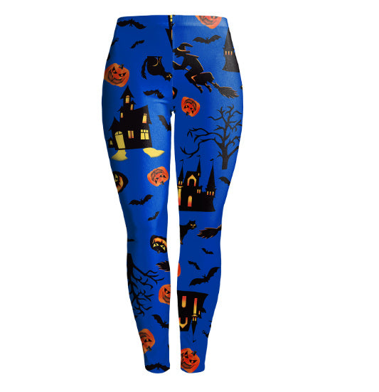 Creative pumpkin leggings